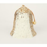 Shatchi 12cm Gold Bell - Christmas Hanging Decoration