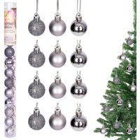 Christmas Tree Decorations Baubles mid 3cm 12pcs set pvc