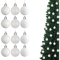 Christmas 3cm Bauble Polka Dots Tree Hanging Decoration Festive Sparkle 12pcs OR 24 pcs Pack