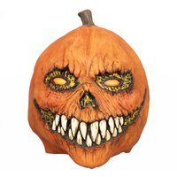 Shatchi Halloween Pumpkin Latex Mask - ORANGE