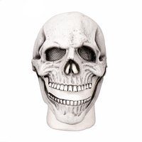 Shatchi Halloween Skeleton Latex Mask White