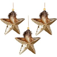 15cm Star 3Pcs Christmas Hanging Decorations