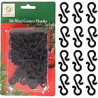 36Pcs Mini Gutter Hooks Compact & Sturdy Design Pack