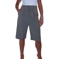 Paulo Due Women's Tailored Wide Leg Knee Shorts in Mid Grey | Size: 10