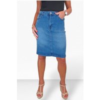 Knee Length Denim Skirt Mid