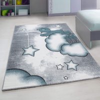 Bear & Stars Rug Blue cm x 230 cm