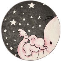 Elephant & Stars Circle Rug cm diameter
