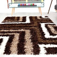 Thick Shaggy Tides Rug California cm x 110 cm