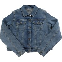 Stonewash Denim Jacket Stylish & Comfortable Cotton Rich Stretch Long Sleeve Outerwear