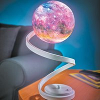 Space Lamp Curved Stand & 3 Brightness Levels USB Powered Celestial Planet Design Light Decoration H36 x 15cm Diameter