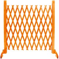 Expanding Trellis Garden Fence Versatile & Portable Freestanding Wooden Decorative Lattice Screen Expands to 1.4m