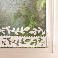 Set 4 Adhesive Moisture Absorbers Reusable Condensation Absorbing Floral Pattern Window Stickers Each H6 x L30cm