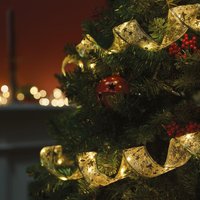 5 Meter LED Ribbon Decoration Battery Powered Flexible Light Up Festive Xmas Decor Christmas Tree Bannister Fireplace