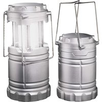 2 x Super Bright 30 LED Pop Up Camping Lanterns Compact Lightweight Foldable Outdoor Lights Open Measure H15.5 x 7cm Diameter
