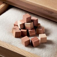 mysmartbuy 100x Cedarwood Cubes Fragrant Blocks Moth Odour Free in Brown