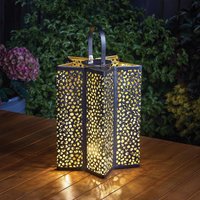 Solar Powered Celeste Star Shaped Silhouette Effect Garden Lantern