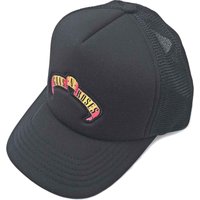 Guns N Roses Scroll Band Logo TruckerBaseball Cap in Black