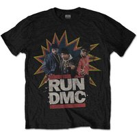 Run DMC POW Band Logo T-Shirt in Black | Size: Medium