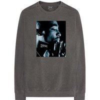 Tupac Shakur Changes Side Photo Long Sleeve T-Shirt in Grey | Size: Medium