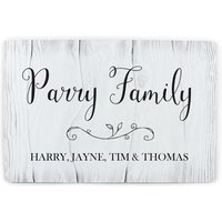Personalised Memento Company Personalised Rustic Metal Sign in White