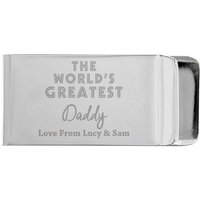 Worlds Greatest Money Clip Metallic