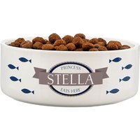 Blue Fish 14cm Medium Pet Bowl