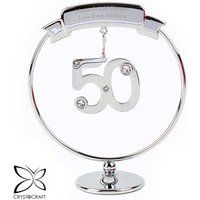 Crystocraft 50th Celebration Ornament Metallic