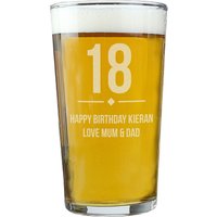 Big Age Birthday Pint Glass