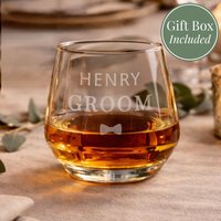 Personalised Memento Company Men's Personalised Groom Tumbler in Clear