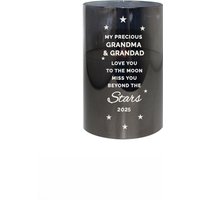 Miss You Beyond Stars Smoked Glass LED Candle