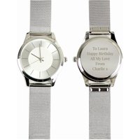 Mesh Style Strap Watch Metallic