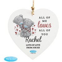 Me to You Valentine Wooden Heart Decoration