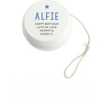 Blue Star Wooden Yoyo
