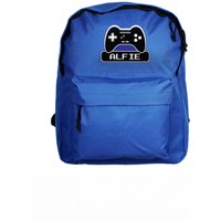Personalised Memento Company Men's Personalised Gaming Blue Backpack in Navy