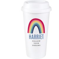 Rainbow Insulated Reusable Travel Cup