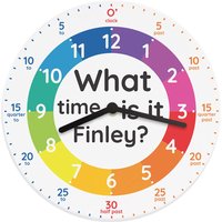 What Time Is It Wooden Clock
