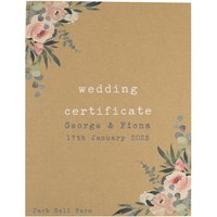 Wedding Certificate & Photo Display Book