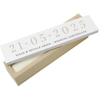 Special Date Wooden Certificate Holder