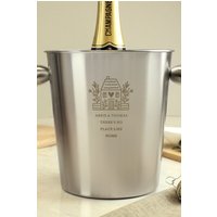 House Stainless Steel Ice Bucket Metallic