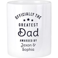 Personalised Memento Company Personalised Officially The Greatest Ceramic Storage Pot in White