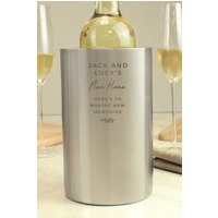 Free Text Cooler Metallic Silver