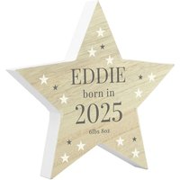 Born Wooden Star Ornament