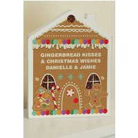 Gingerbread House Christmas Wooden Ornament