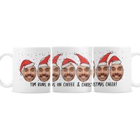 Personalised Memento Company Personalised Photo Upload Santa Mug in White