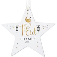 1st Eid Wooden Star Decoration