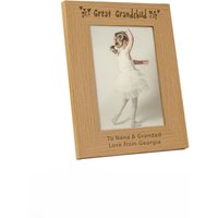 Great Grandchild 5x7 Oak Finish Photo Frame