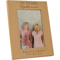 Anniversary 5x7 Oak Finish Photo Frame