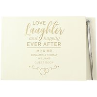 Happily Ever After Wedding Hardback Guest Book & Pen