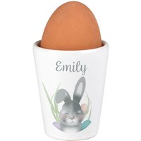 Grey Easter Bunny Egg Cup
