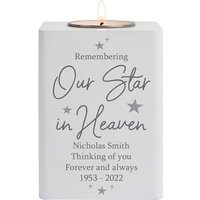Our Star Heaven Wooden Tea light Holder